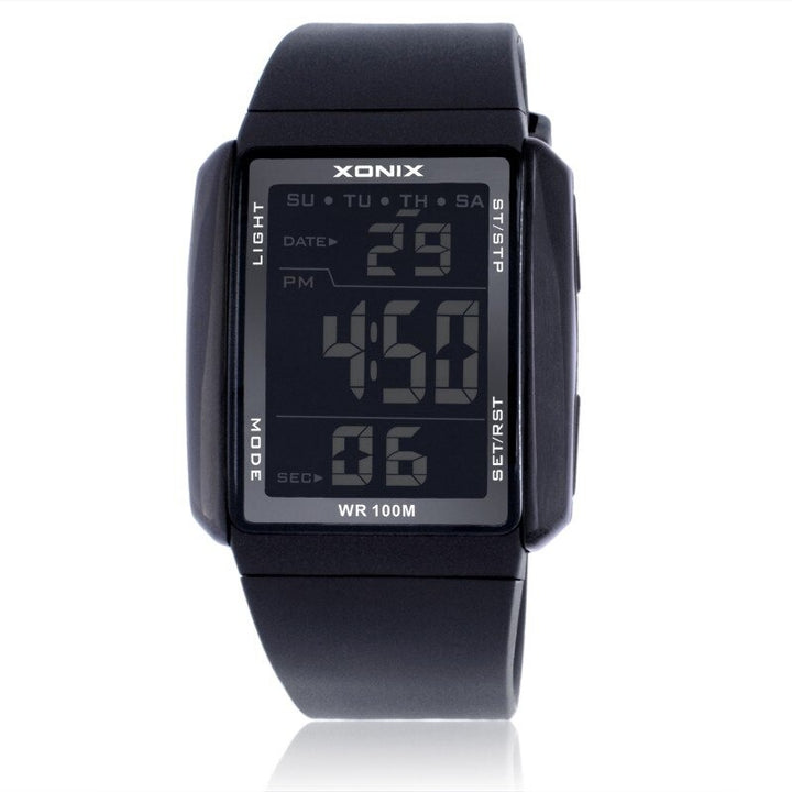 Digital LED Display Sporty Multicolor Rubber Strap Watches