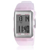 Sporty Digital Display Chronograph Silicone Strap Watches with LED Backlight