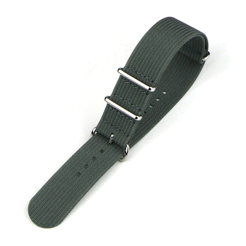 Rugged Nylon Military Watchbands with Stainless Steel Buckle