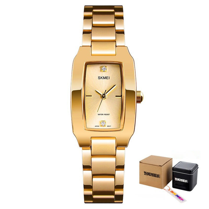 Ultra-thin Women's Rhinestone Accented Luxury Quartz Watches