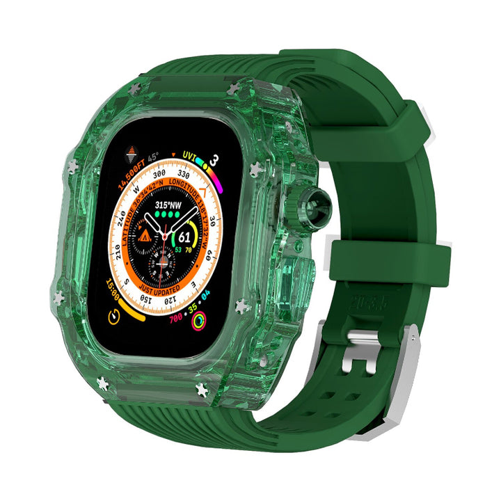 Transparent Case and Durable Replacement Straps for Apple Watches