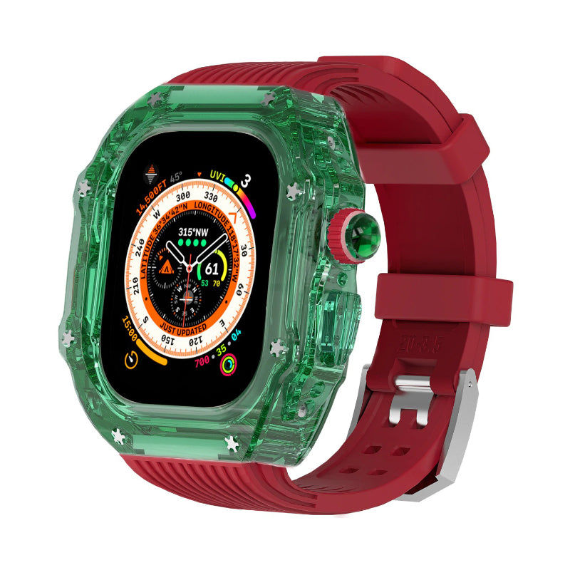 Transparent Case and Durable Replacement Straps for Apple Watches