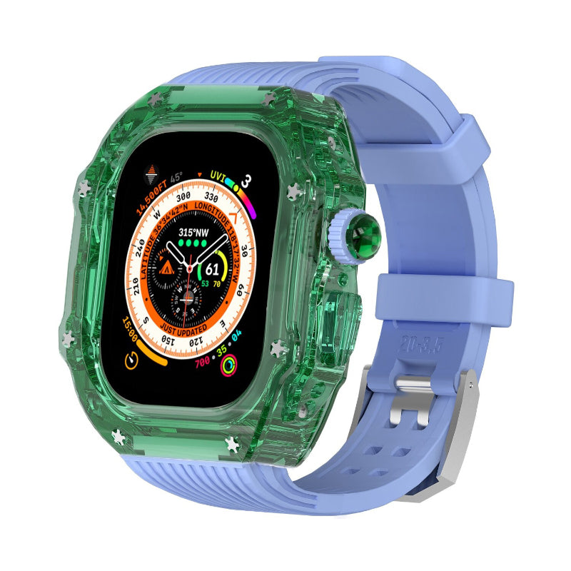 Transparent Case and Durable Replacement Straps for Apple Watches