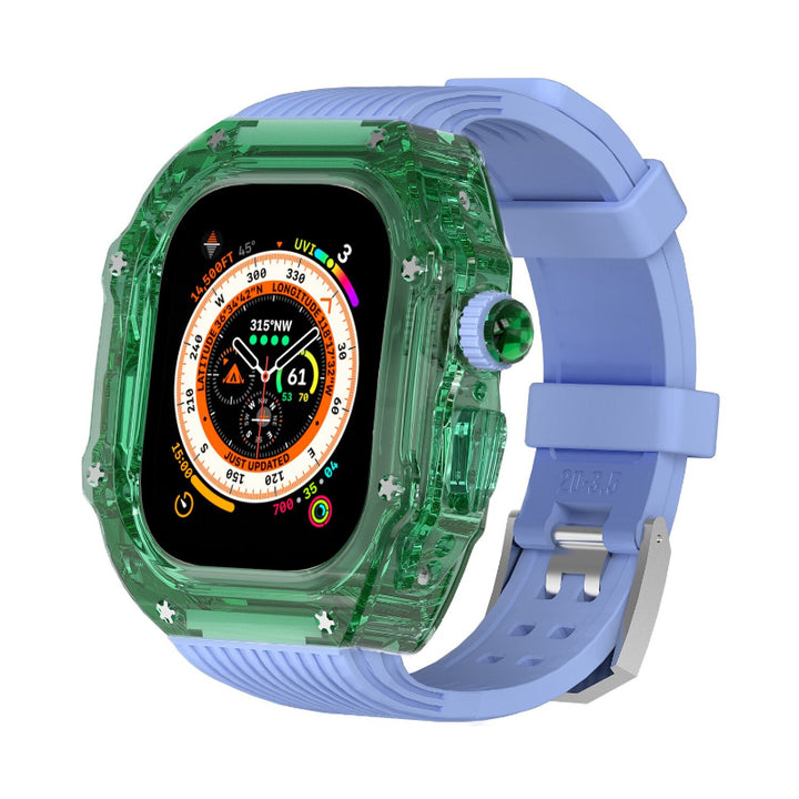 Transparent Case and Durable Replacement Straps for Apple Watches