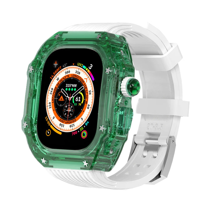 Transparent Case and Durable Replacement Straps for Apple Watches