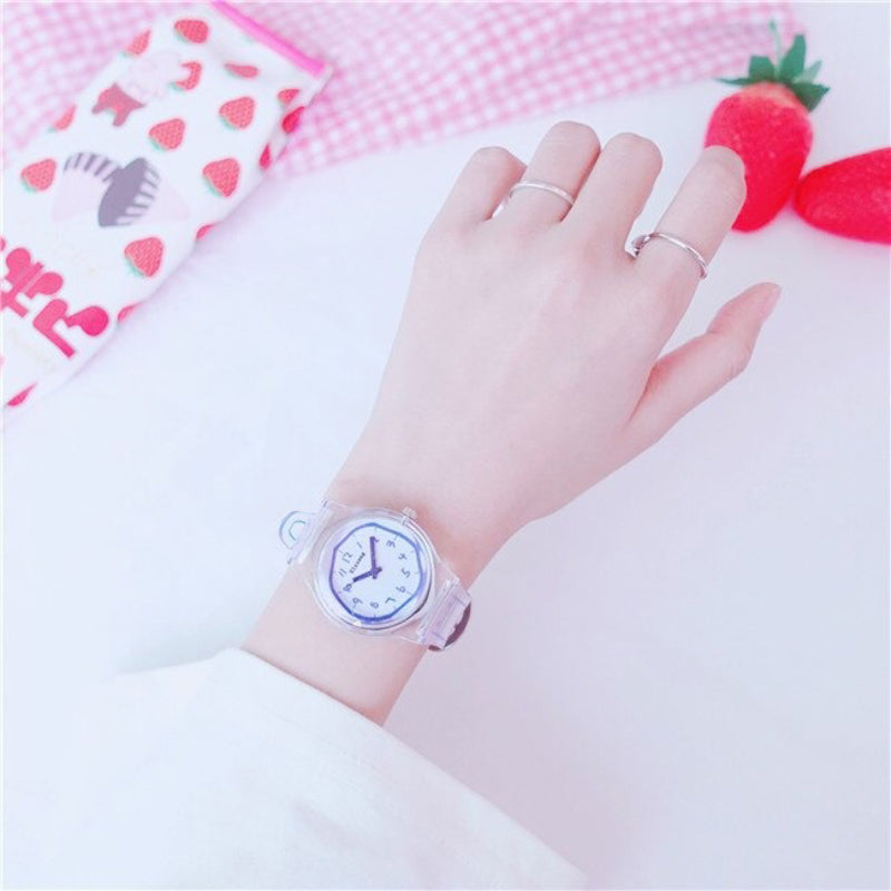 Cool Graffiti Style with Silicone Strap Quartz Watches