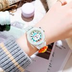 Cartoon Designs Luminous Flashing Lights Silicone Strap Kid's Watches