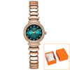 Eye-Catching Colorful Dial with Rhinestone Adorned Waterproof Quartz Watches