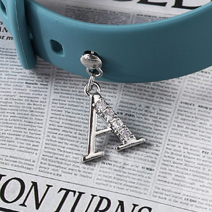 Personalized Rhinestone A-Z Letter Charms for Apple and Smart Watchbands