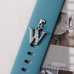 Personalized Rhinestone A-Z Letter Charms for Apple and Smart Watchbands