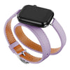 Chic Double Layer Leather Replacement Strap for Apple Watches