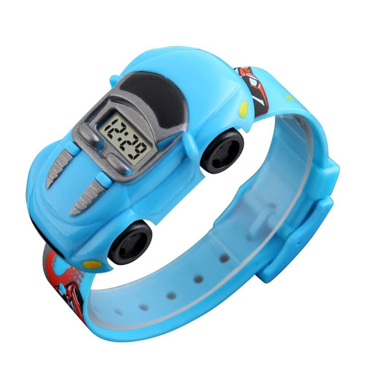 Cartoon Car Shape Dial with Soft and Durable Strap Digital Watches For Kids