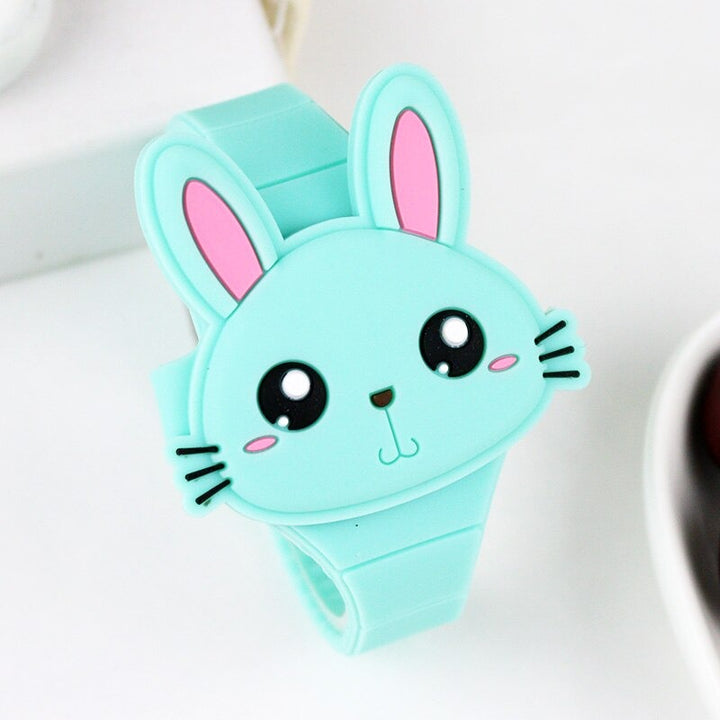 Adorable Cartoon Bunny Silicone LED Digital Watches for Kids