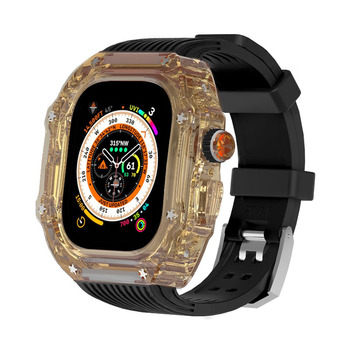 Transparent Case and Durable Replacement Straps for Apple Watches