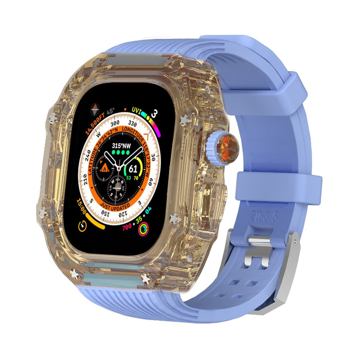 Transparent Case and Durable Replacement Straps for Apple Watches