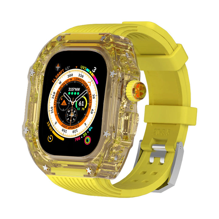 Transparent Case and Durable Replacement Straps for Apple Watches