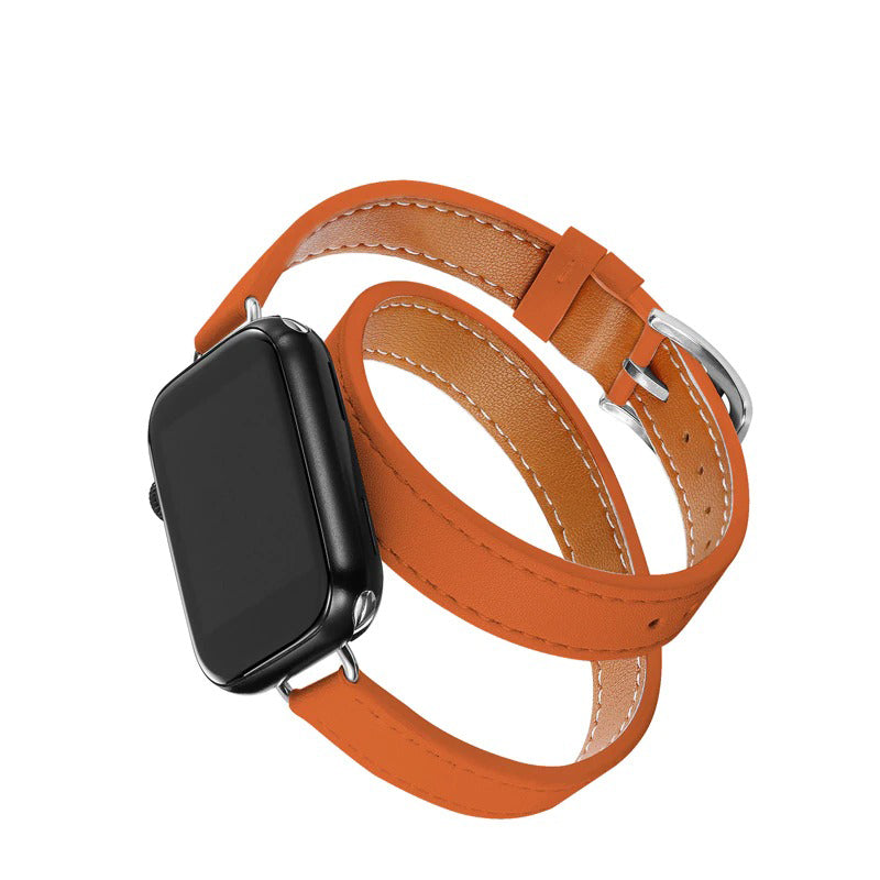 Multi-layer Leather Strap Replacements for Apple Watches