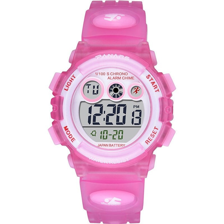 Colorful Children's Waterproof Flash Digital LED Display Chronograph Watches