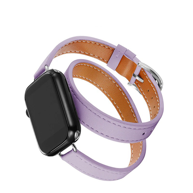 Multi-layer Leather Strap Replacements for Apple Watches