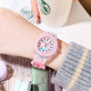 Cartoon Designs Luminous Flashing Lights Silicone Strap Kid's Watches