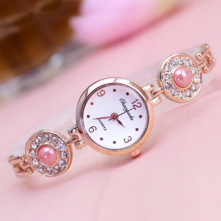 Fancy Bejeweled Bracelet Quartz Watches for Women