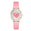 Exquisite Fashion Love Heart Dial Quartz Watches