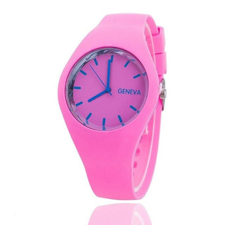 Multi-color Soft and Lightweight Silicone Strap Quartz Watches