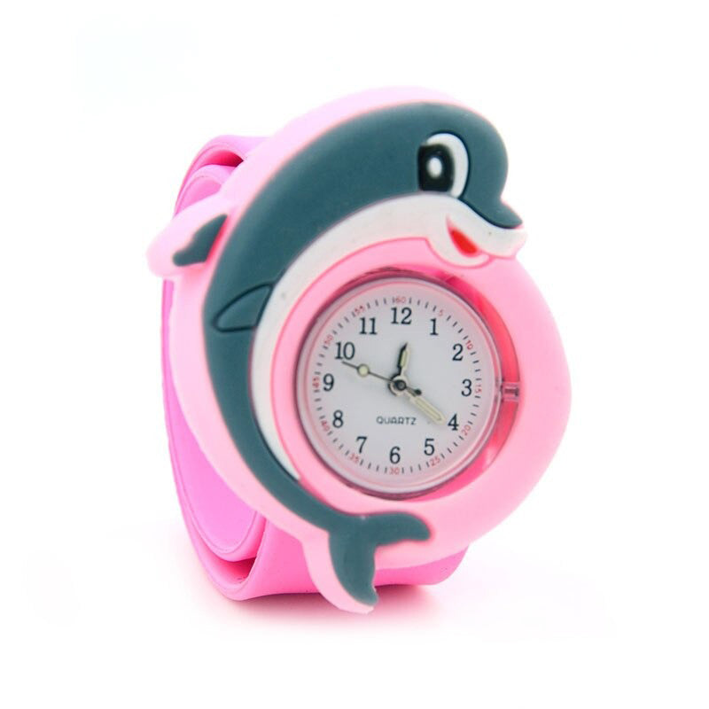 Fun Cartoon Animal Shape Quartz Watches for Kids