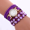 Fashionable Multi-layer Rhinestone Flower Bracelet Quartz Watches