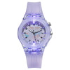 Cartoon Designs Luminous Flashing Lights Silicone Strap Kid's Watches