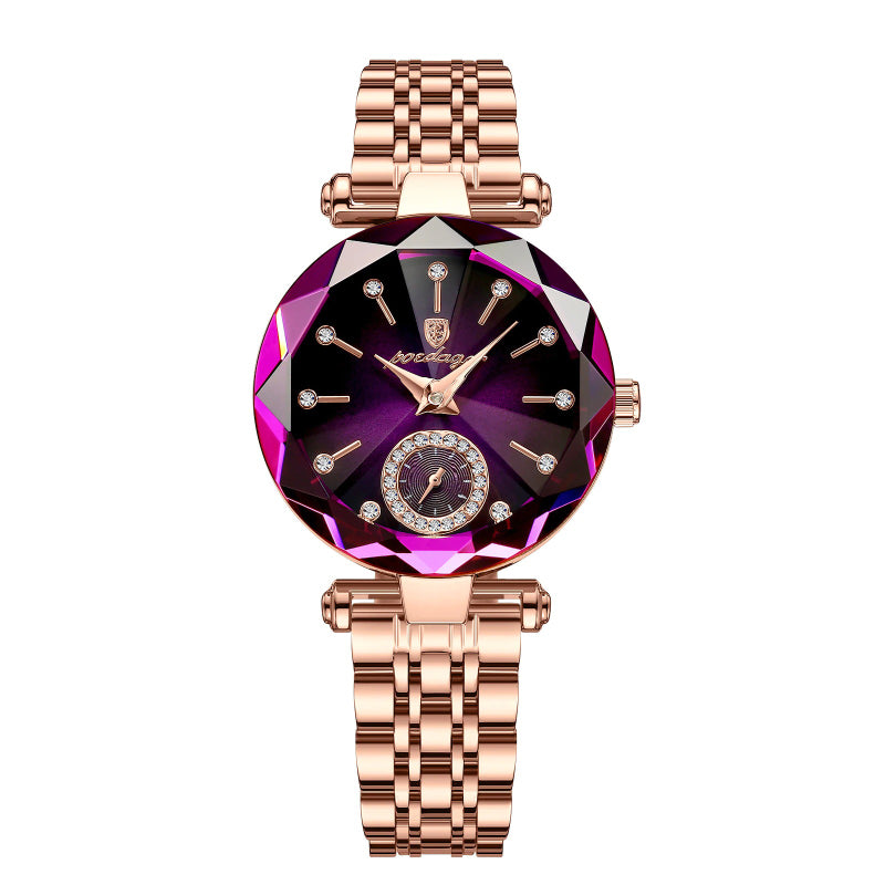 Dazzling Multi-Surface Sun Pattern Gradient Dial Quartz Watches