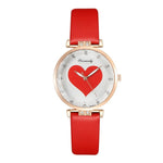 Exquisite Fashion Love Heart Dial Quartz Watches