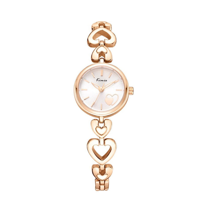 Infinity Love Heart Pattern with Hollow Strap Bracelet Quartz Watches