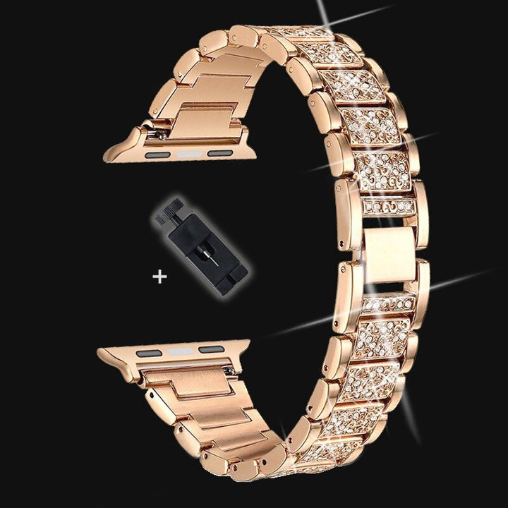 Shimmering Rhinestone Studded Apple Watch Replacement Straps