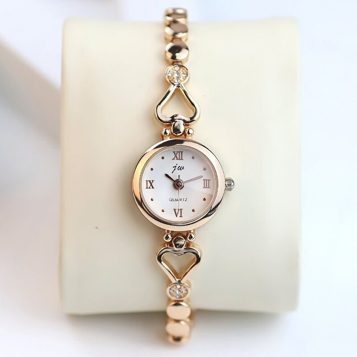 Delicate Heart Shaped Bracelet Strap Quartz Watches