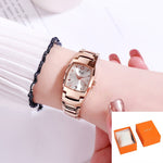 Refined Leisure Fashion Dial with Stainless Steel Strap Quartz Watches