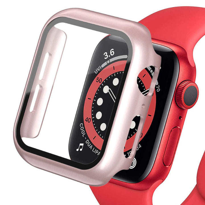 Screen Protector Tempered Glass Cover For Apple Watch Cases