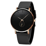 Ultra-thin Trend in Minimalist Dial and Silicone Strap Quartz Watches