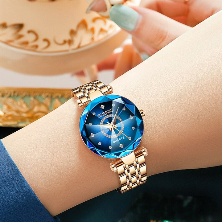 Bright Multi-Surface Sun Pattern Gradient Dial Quartz Watches