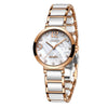 Stylish and Elegant Rhinestone Surface with Ceramic Steel Strap Quartz Watches