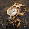 Luxurious Rhinestone Embellished Unique Style Bangle Bracelet Quartz Watches