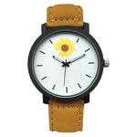 Exquisite Women's Frosted Genuine Leather Strap Quartz Watches