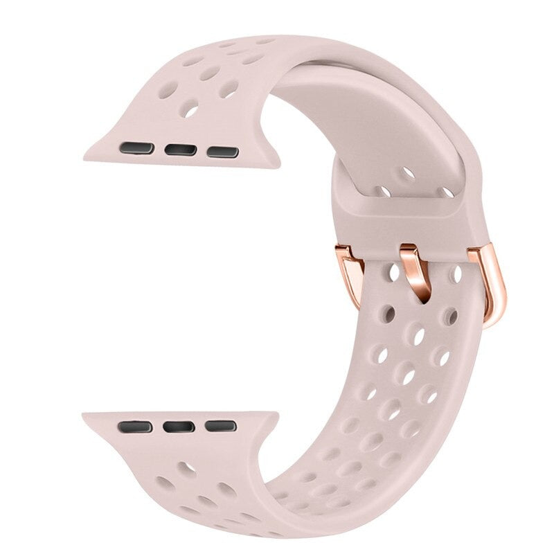 Fun and Vibrant Breathable Silicone Apple Watch Band Replacements