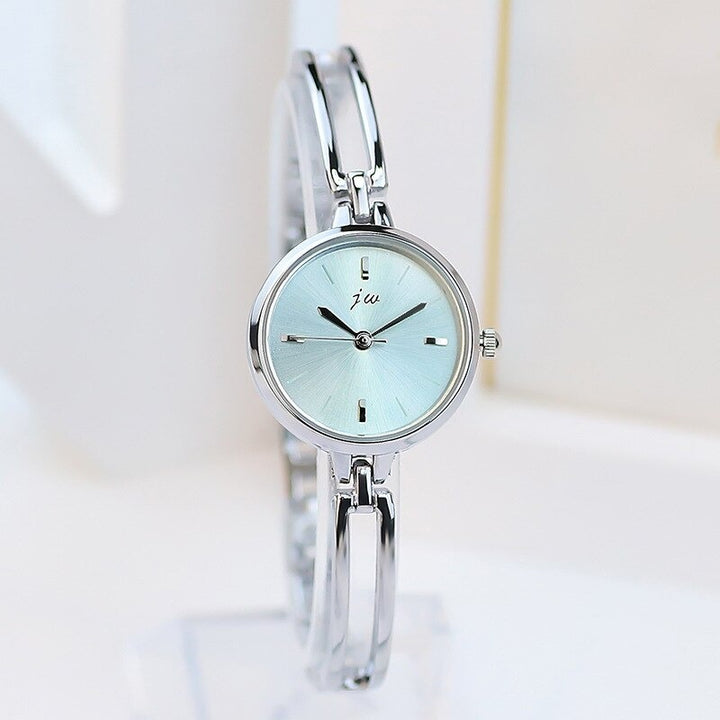 Women's Minimalist Small Round-Shaped Dial Quartz Watch Bracelet