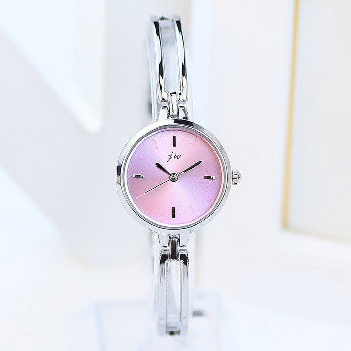 Women's Minimalist Small Round-Shaped Dial Quartz Watch Bracelet