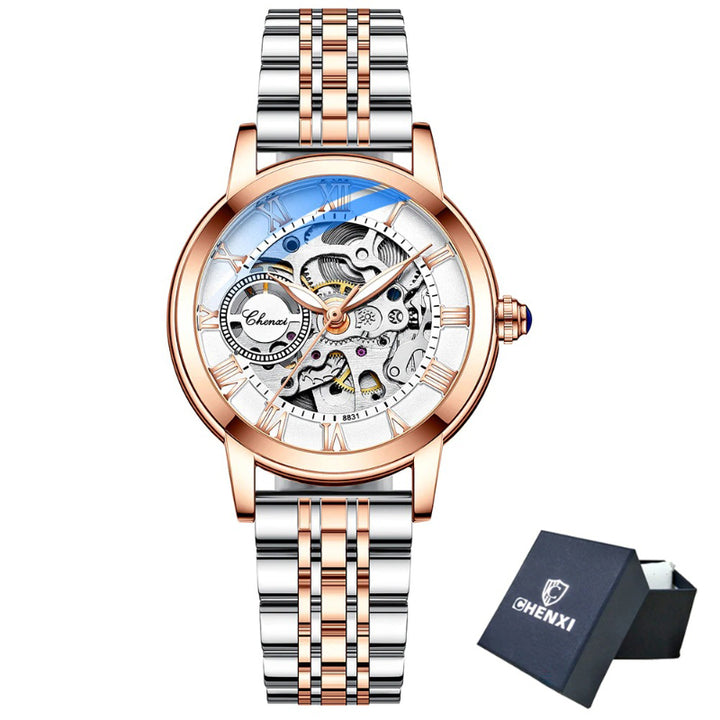 Sparkling Romantic Hollowed-out Love Dial Automatic Watches