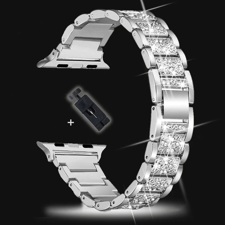 Shimmering Rhinestone Studded Apple Watch Replacement Straps