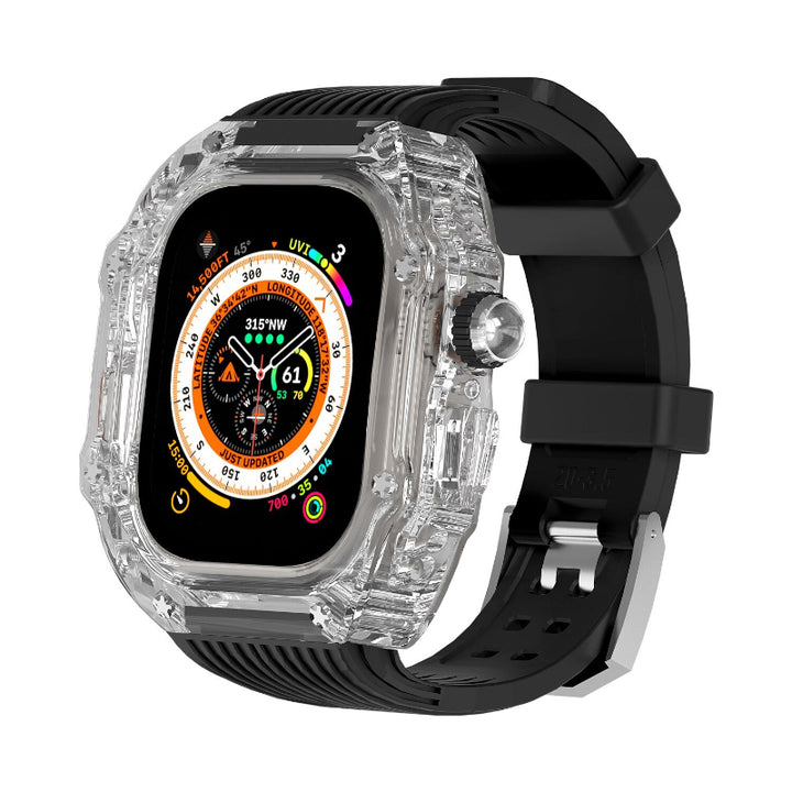 Transparent Case and Durable Replacement Straps for Apple Watches