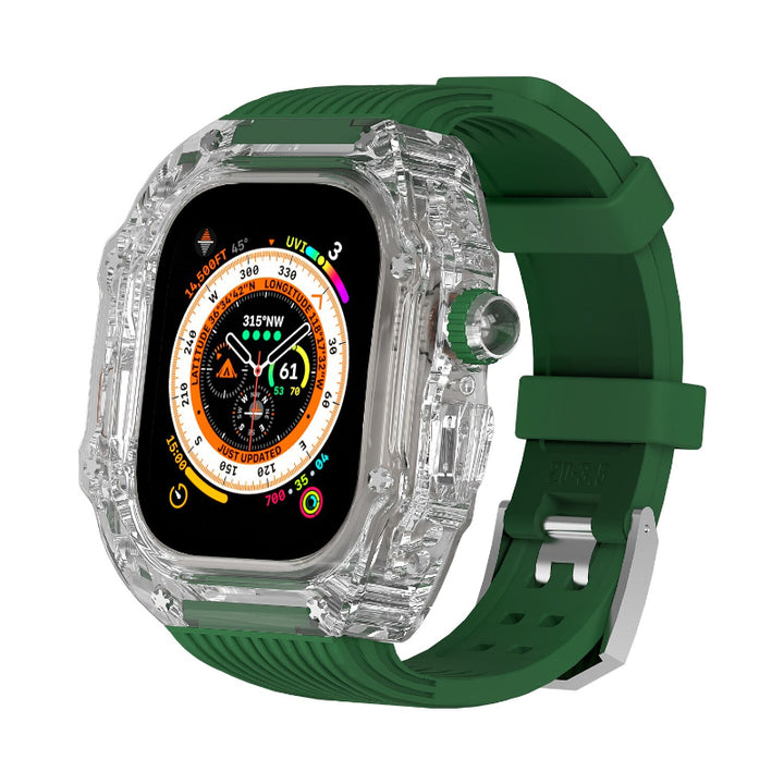 Transparent Case and Durable Replacement Straps for Apple Watches