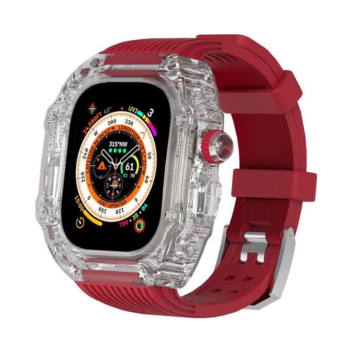 Transparent Case and Durable Replacement Straps for Apple Watches
